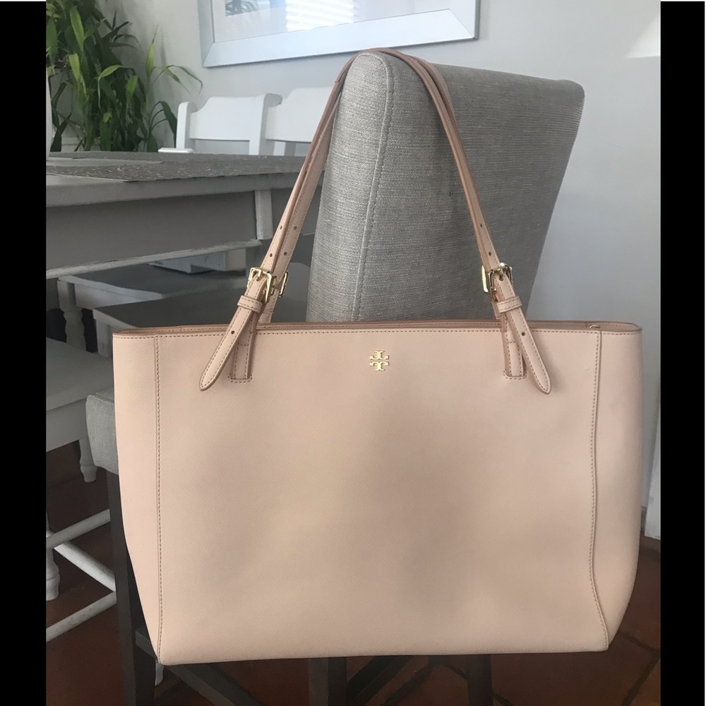 Tory Burch pink blush color tote